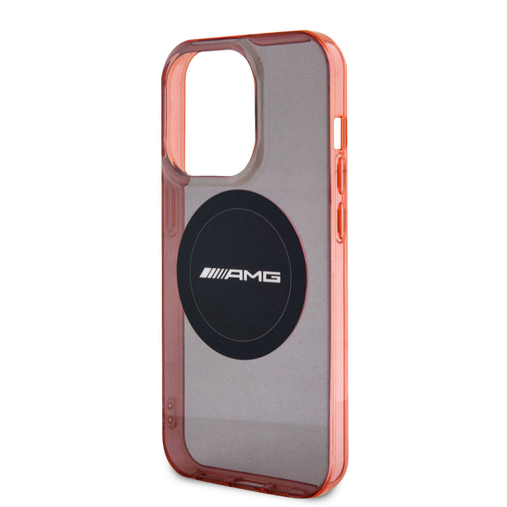 Apple iPhone 15 Pro Kılıf AMG Orjinal Lisanslı M-safe Şarj Özellikli Transparan Timeless Kapak Siyah