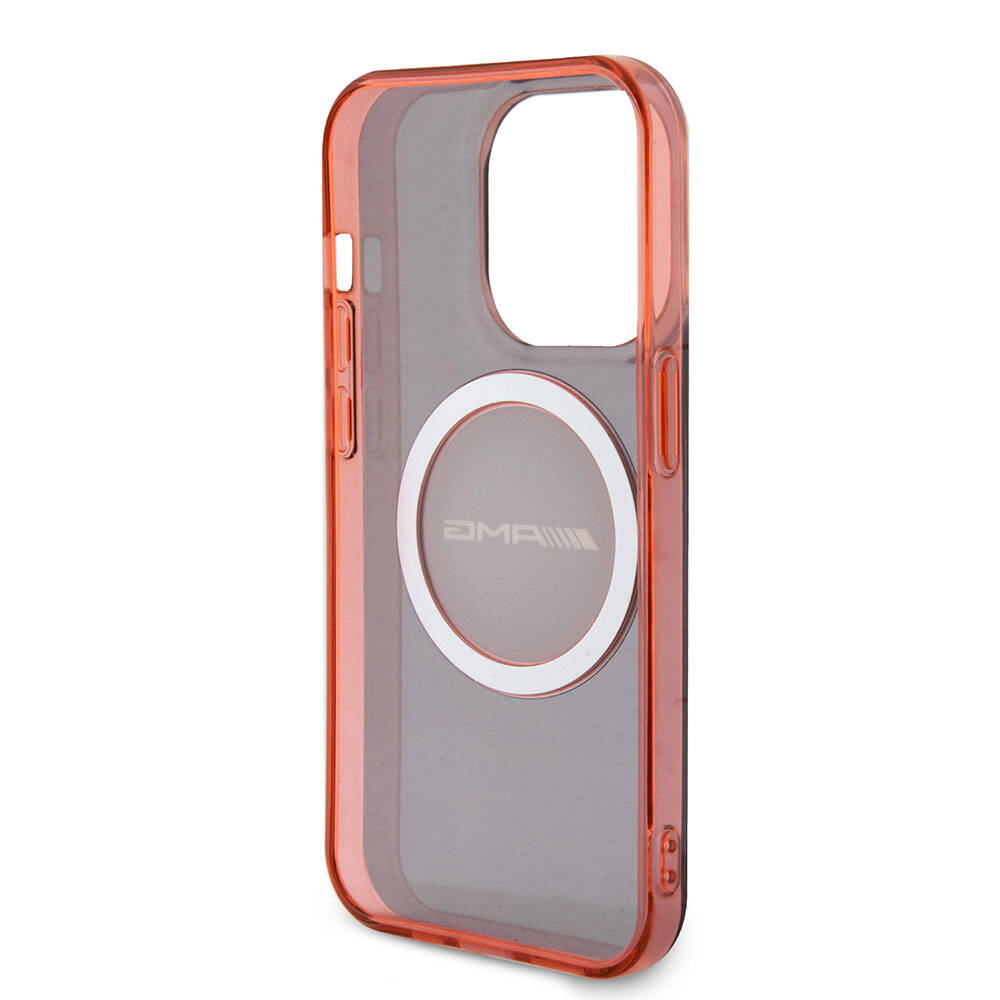 Apple iPhone 15 Pro Kılıf AMG Orjinal Lisanslı M-safe Şarj Özellikli Transparan Timeless Kapak Siyah