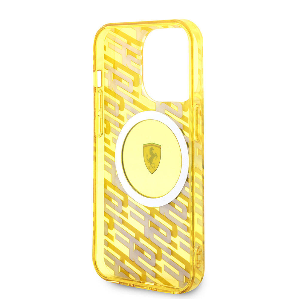 Apple iPhone 15 Pro Kılıf Ferrari Orjinal Lisanslı M-safe Şarj Özellikli Multi SF Kapak Siyah