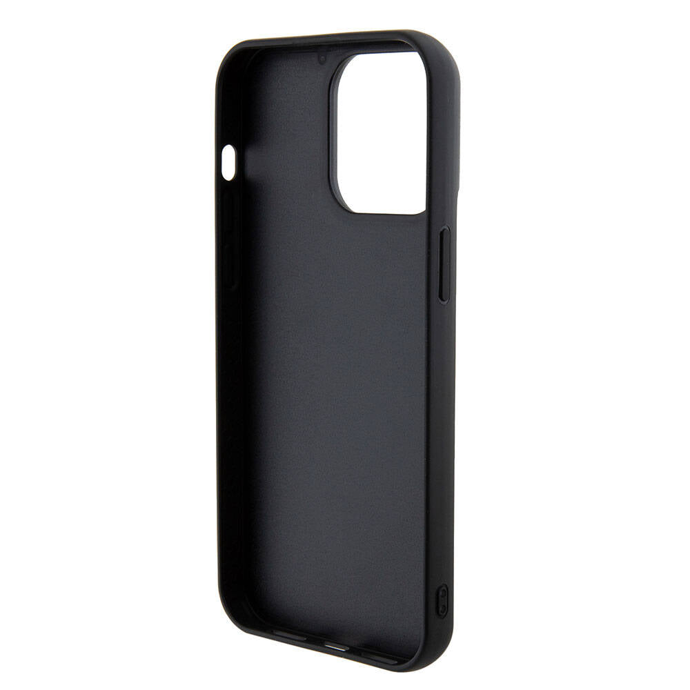 Apple iPhone 15 Pro Kılıf Guess Orjinal Lisanslı Pullu Arka Yüzey Metal Yazı Logolu Sequin Script Kapak Pembe