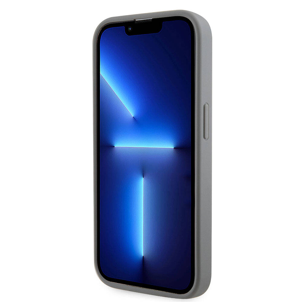 Apple iPhone 15 Pro Kılıf Guess Orjinal Lisanslı Taşlı Arka Yüzey Üçgen Logolu Kapak Pembe
