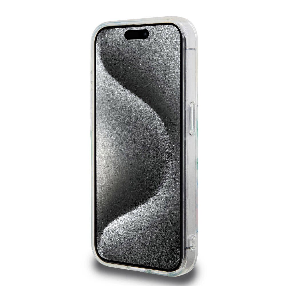 Apple iPhone 15 Pro Kılıf Lacoste Orjinal Lisanslı M-safe Şarj Özellikli Çift Katmanlı Yamalar Desenli Kapak Yeşil