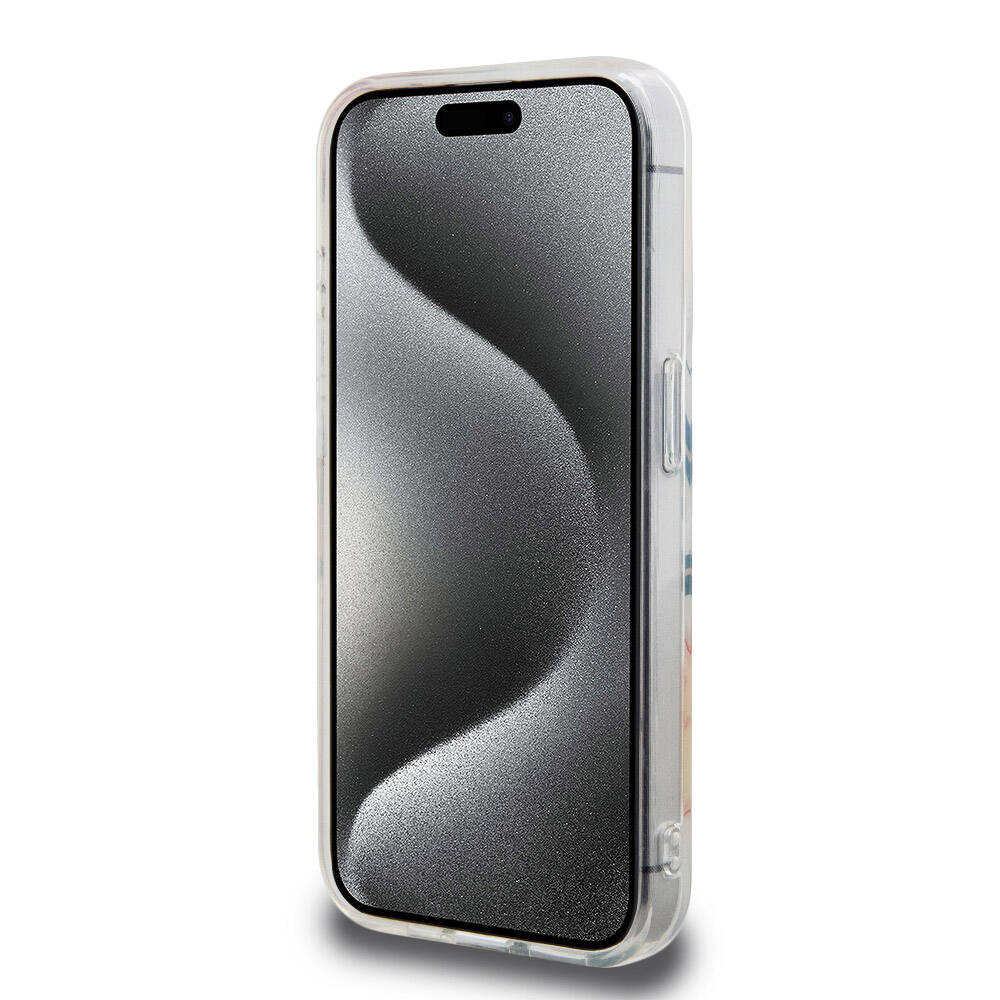 Apple iPhone 15 Pro Kılıf Lacoste Orjinal Lisanslı M-safe Şarj Özellikli Çift Katmanlı Yamalar Desenli Kapak Yeşil