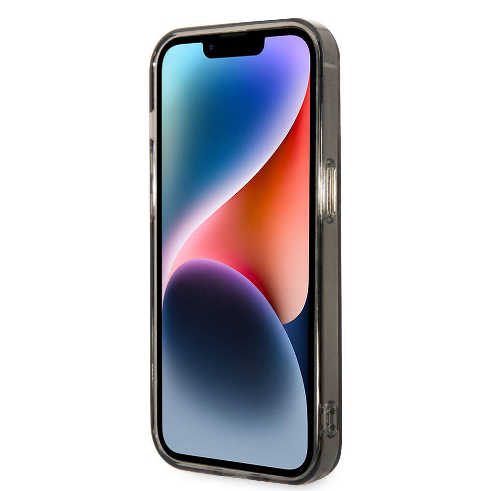 Apple iPhone 15 Pro Kılıf Lacoste Orjinal Lisanslı M-safe Şarj Özellikli Transparan Timsah Logo Baskılı Kapak Mavi Açık