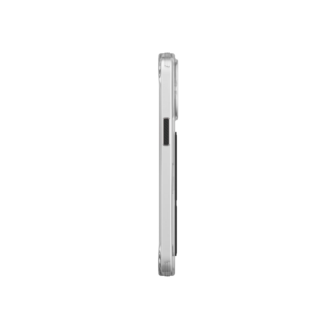 Apple iPhone 15 Pro Kılıf SkinArma Standlı Şeffaf Tasarımlı Apex Kapak Siyah