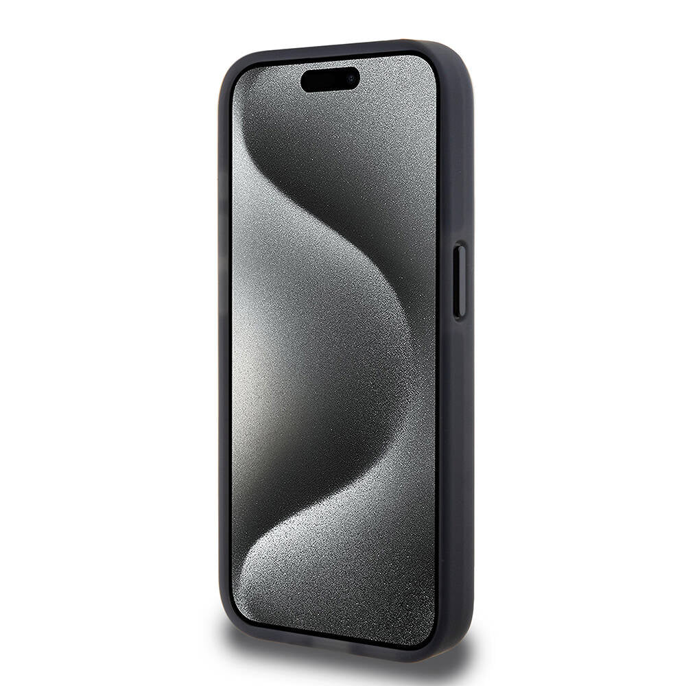 Apple iPhone 15 Pro Kılıf TUMI Orjinal Lisanslı M-safe Şarj Özellikli Buzlanmış Saydam Fırça Kamuflajı Desenli Kapak Yeşil