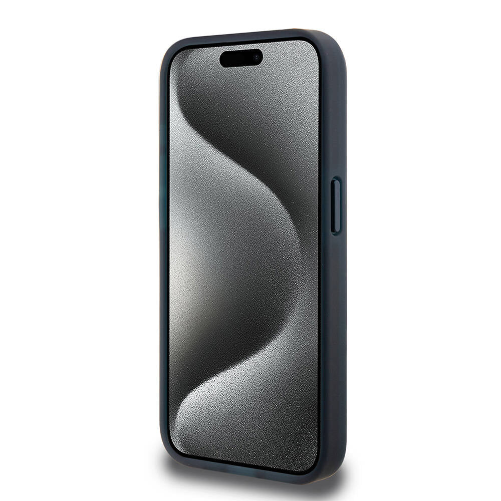 Apple iPhone 15 Pro Kılıf TUMI Orjinal Lisanslı M-safe Şarj Özellikli Buzlanmış Saydam Fırça Kamuflajı Desenli Kapak Yeşil