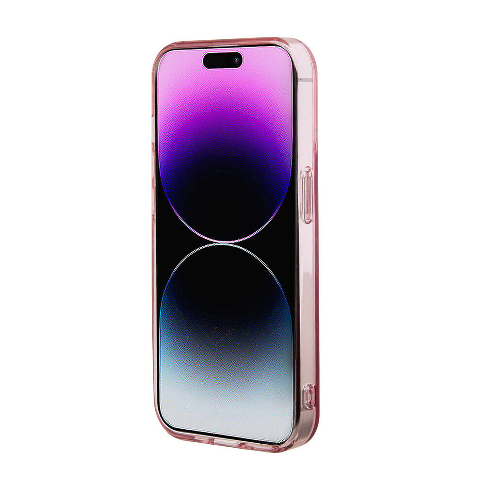 Apple iPhone 15 Pro Kılıf U.S. Polo Assn. Orjinal Lisanslı M-safe Şarj Özellikli Transparan Tasarım Kapak Mor