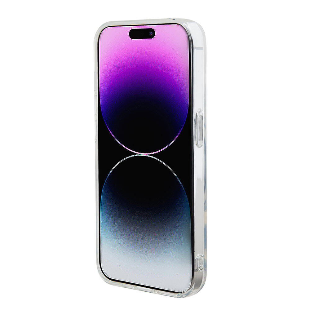 Apple iPhone 15 Pro Kılıf U.S. Polo Assn. Orjinal Lisanslı M-safe Şarj Özellikli Transparan Tasarım Kapak Mor