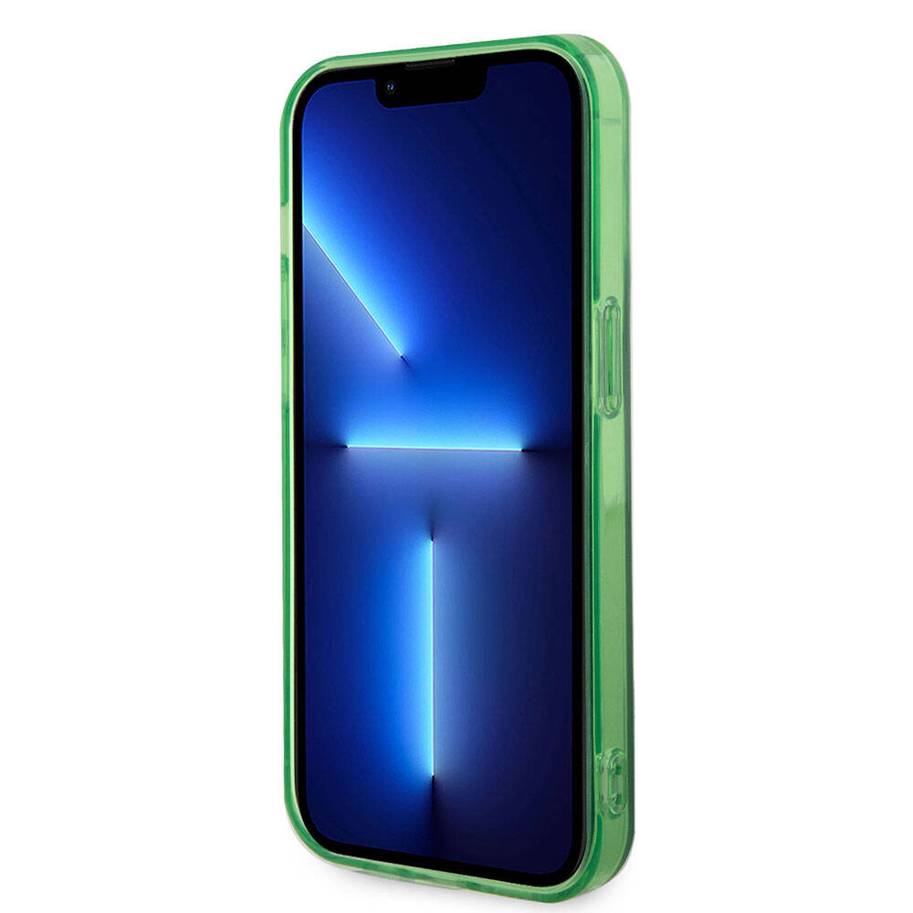 Apple iPhone 15 Pro Max Kılıf AMG Orjinal Lisanslı M-safe Şarj Özellikli Transparan Kapak Yeşil