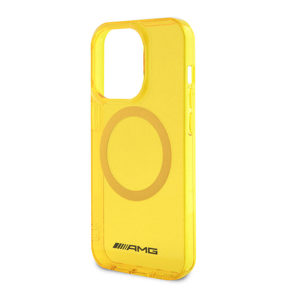 Apple iPhone 15 Pro Max Kılıf AMG Orjinal Lisanslı M-safe Şarj Özellikli Transparan Kapak Yeşil