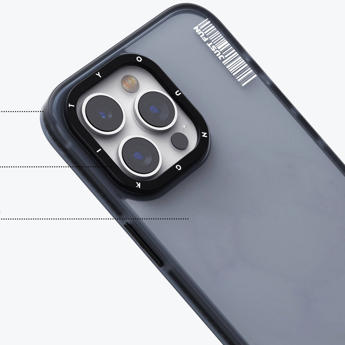 Apple iPhone 15 Pro Max Kılıf Buzlu Mat Tasarım Youngkit Colored Sand Serisi Kapak Pembe