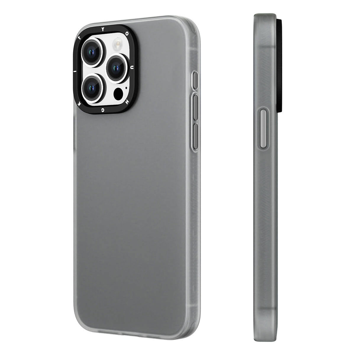Apple iPhone 15 Pro Max Kılıf Buzlu Mat Tasarım Youngkit Hidden Sand Serisi Kapak Yeşil