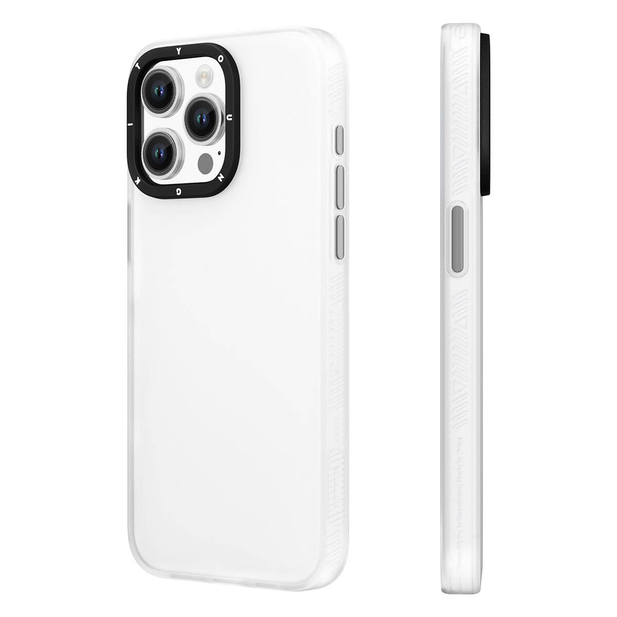 Apple iPhone 15 Pro Max Kılıf Buzlu Mat Tasarım Youngkit Hidden Sand Serisi Kapak Mavi