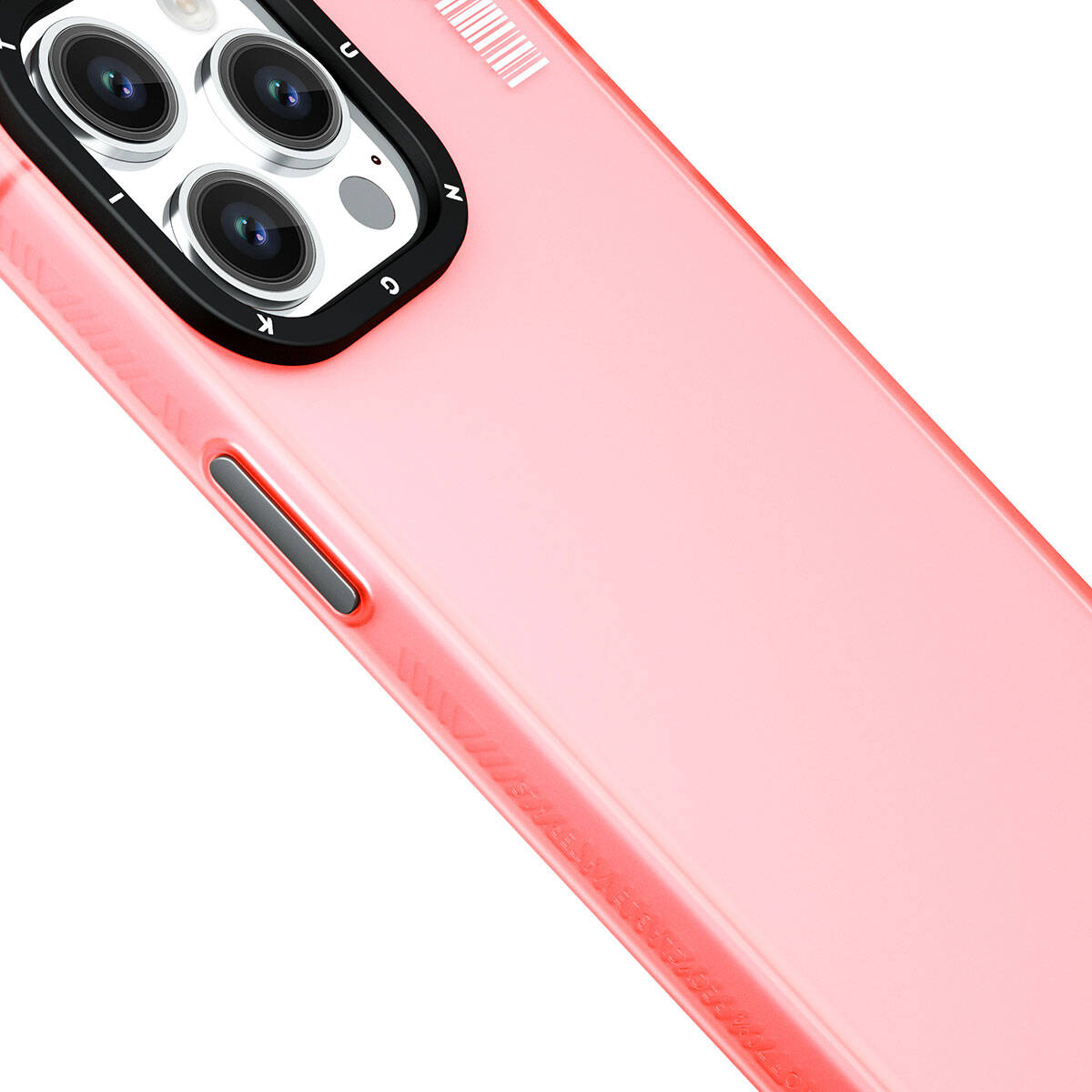 Apple iPhone 15 Pro Max Kılıf Buzlu Mat Tasarım Youngkit Hidden Sand Serisi Kapak Beyaz