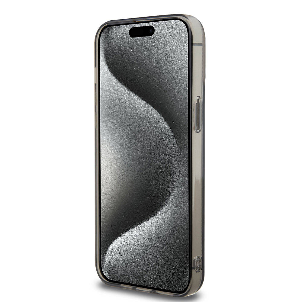 Apple iPhone 15 Pro Max Kılıf Ferrari Orjinal Lisanslı M-safe Şarj Özellikli Parçalanan Noktalar Desenli Kapak Kırmızı