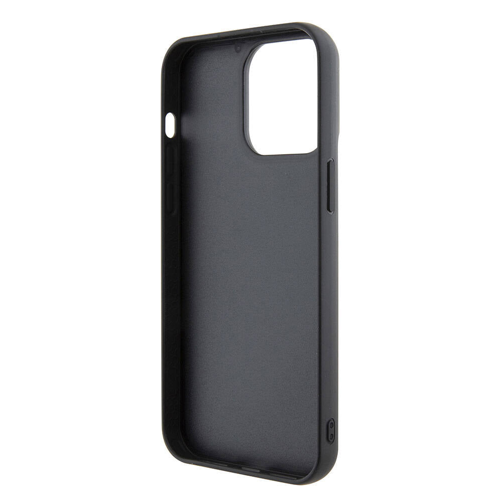 Apple iPhone 15 Pro Max Kılıf Guess Orjinal Lisanslı Pullu Arka Yüzey Metal Yazı Logolu Sequin Script Kapak Pembe