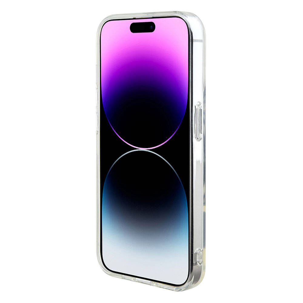 Apple iPhone 15 Pro Max Kılıf Karl Lagerfeld IML İkonik Monogram Orjinal Lisanslı Kapak Renksiz