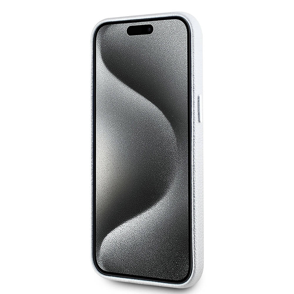 Apple iPhone 15 Pro Max Kılıf Karl Lagerfeld Orjinal Lisanslı KL Yazılı Hotel Kapak Siyah