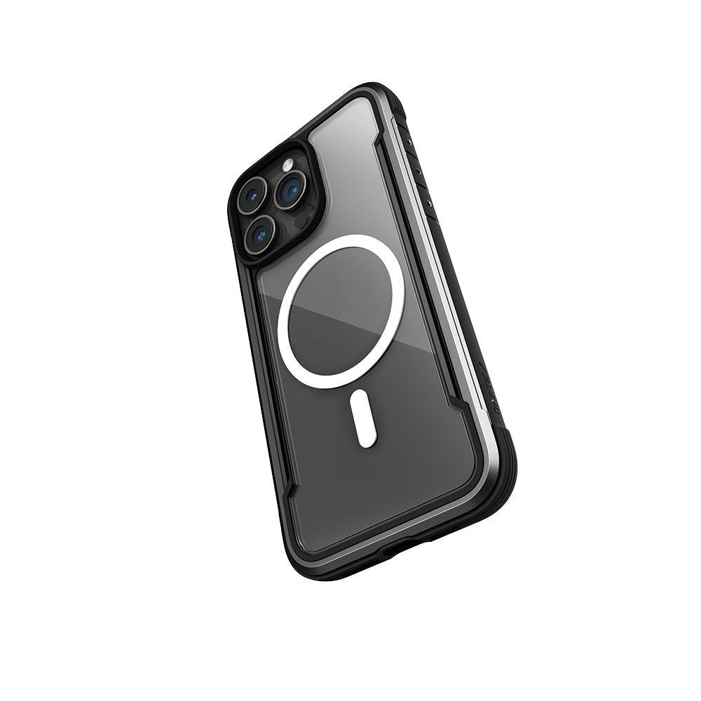 Apple iPhone 15 Pro Max Kılıf M-safe Şarj Özellikli Airbagli Raptic Shield Serisi Şeffaf Arka Yüzey Kapak Colorful