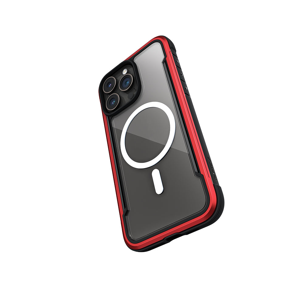 Apple iPhone 15 Pro Max Kılıf M-safe Şarj Özellikli Airbagli Raptic Shield Serisi Şeffaf Arka Yüzey Kapak Colorful