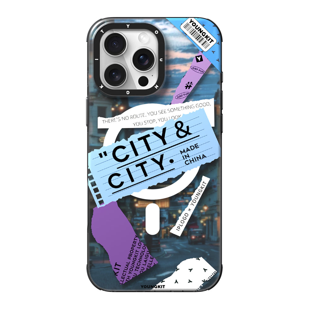 Apple iPhone 15 Pro Max Kılıf M-safe Şarj Özellikli Youngkit A-City Serisi Kapak