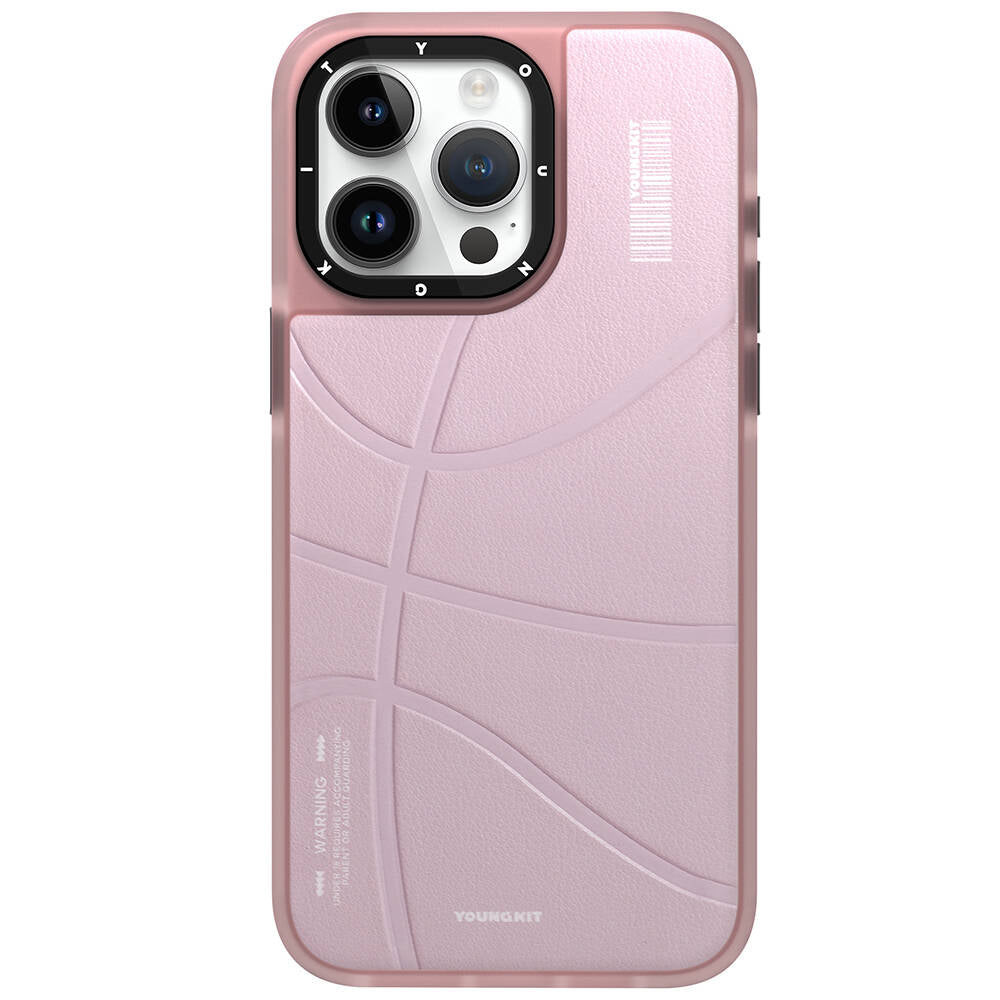 Apple iPhone 15 Pro Max Kılıf M-safe Şarj Özellikli Youngkit Backboard Serisi Leather Kapak Mavi