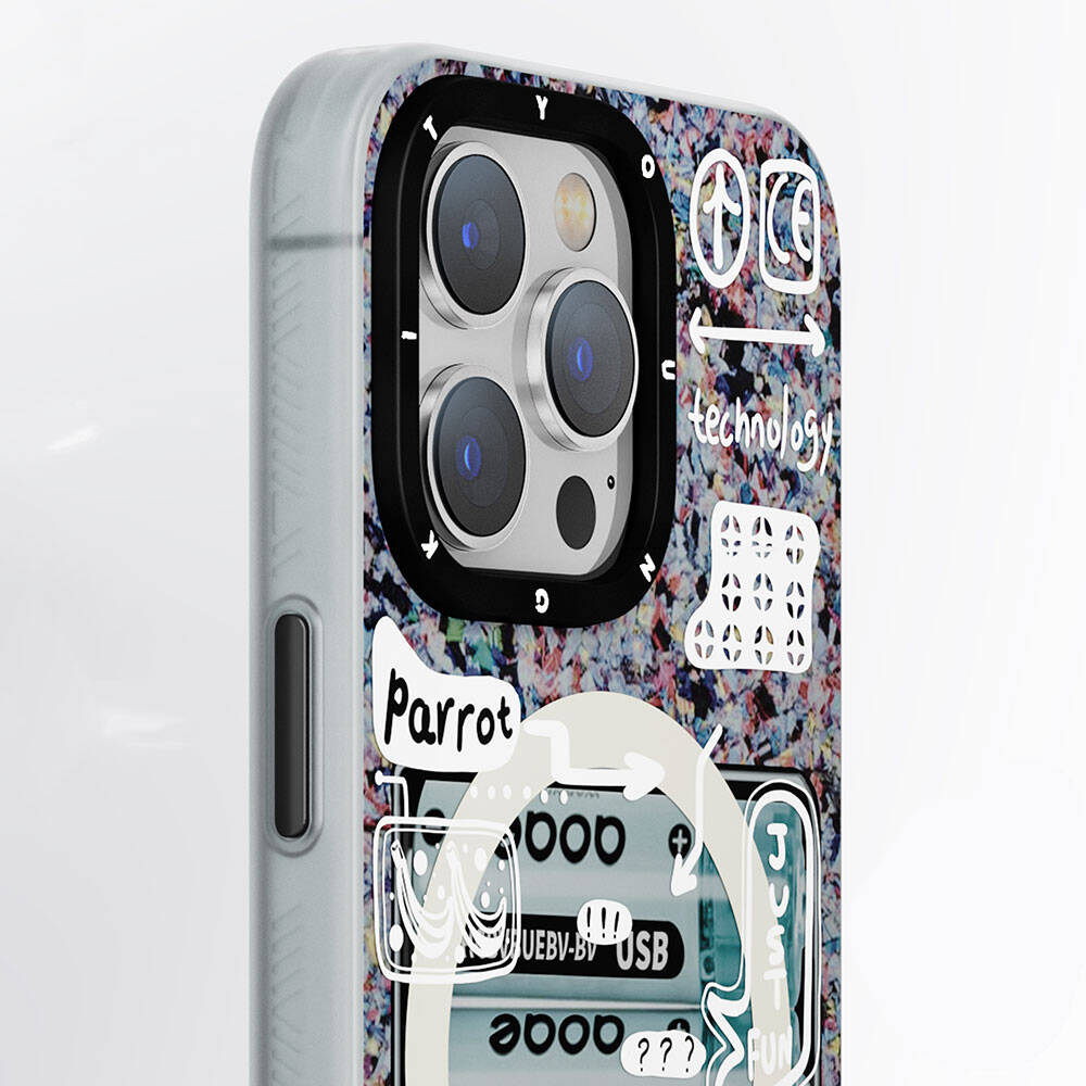 Apple iPhone 15 Pro Max Kılıf M-safe Şarj Özellikli Youngkit Dark Matter Serisi Kapak Turkuaz