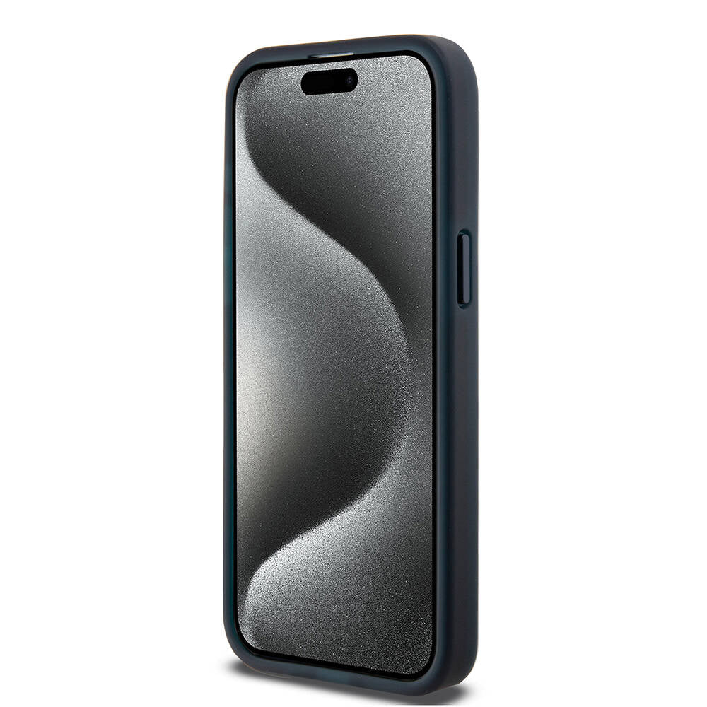 Apple iPhone 15 Pro Max Kılıf TUMI Orjinal Lisanslı M-safe Şarj Özellikli Buzlanmış Saydam Fırça Kamuflajı Desenli Kapak Yeşil