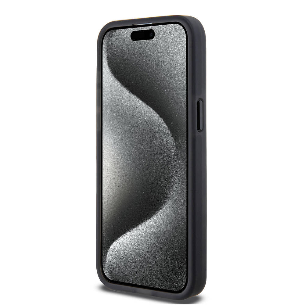 Apple iPhone 15 Pro Max Kılıf TUMI Orjinal Lisanslı M-safe Şarj Özellikli Buzlanmış Saydam Fırça Kamuflajı Desenli Kapak Yeşil