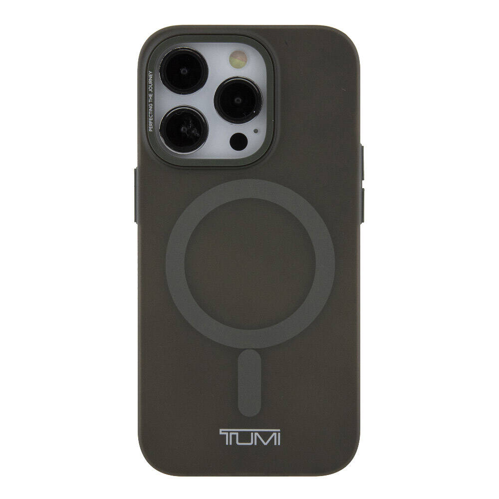Apple iPhone 15 Pro Max Kılıf TUMI Orjinal Lisanslı M-safe Şarj Özellikli Buzlu Mat Kapak Mor