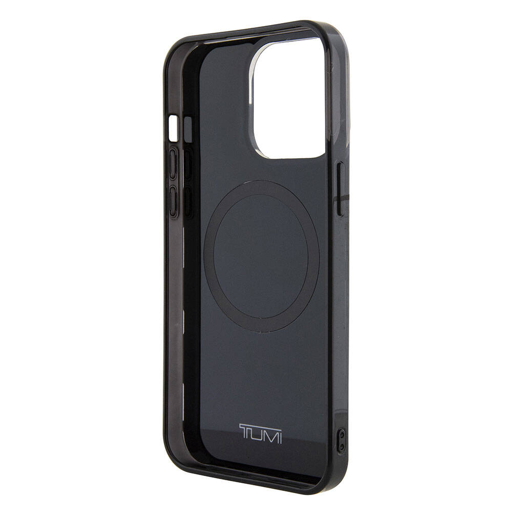 Apple iPhone 15 Pro Max Kılıf TUMI Orjinal Lisanslı M-safe Şarj Özellikli PC TPU Çift Katmanlı Kamuflaj Desenli Kapak Mavi