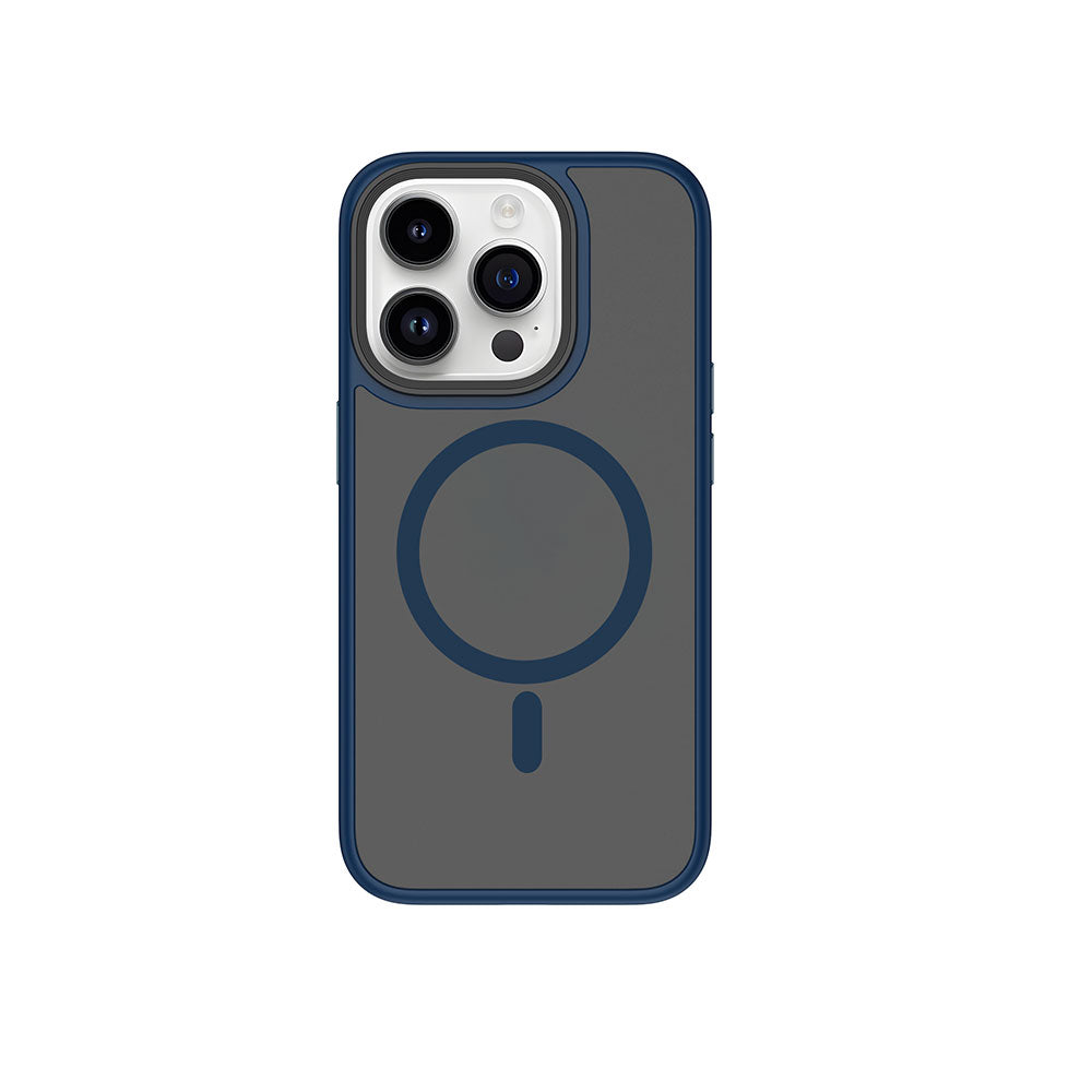 Apple iPhone 15 Pro Max Kılıf Wiwu FGG-011 M-safe Şarj Özellikli Kamera Korumalı Kapak Mor