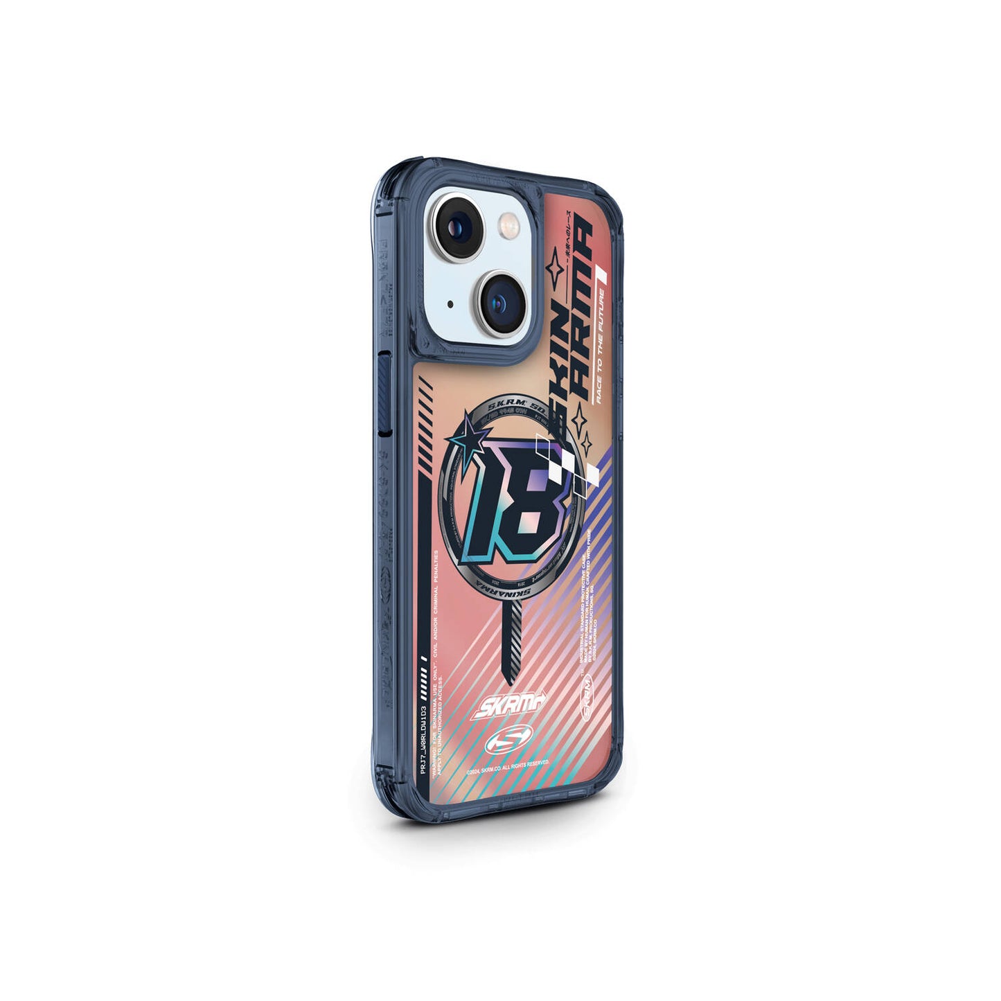 Apple iPhone 15 SkinArma M-safe Şarj Özellikli Sticker Yapıştırmalı Drift Kapak Siyah