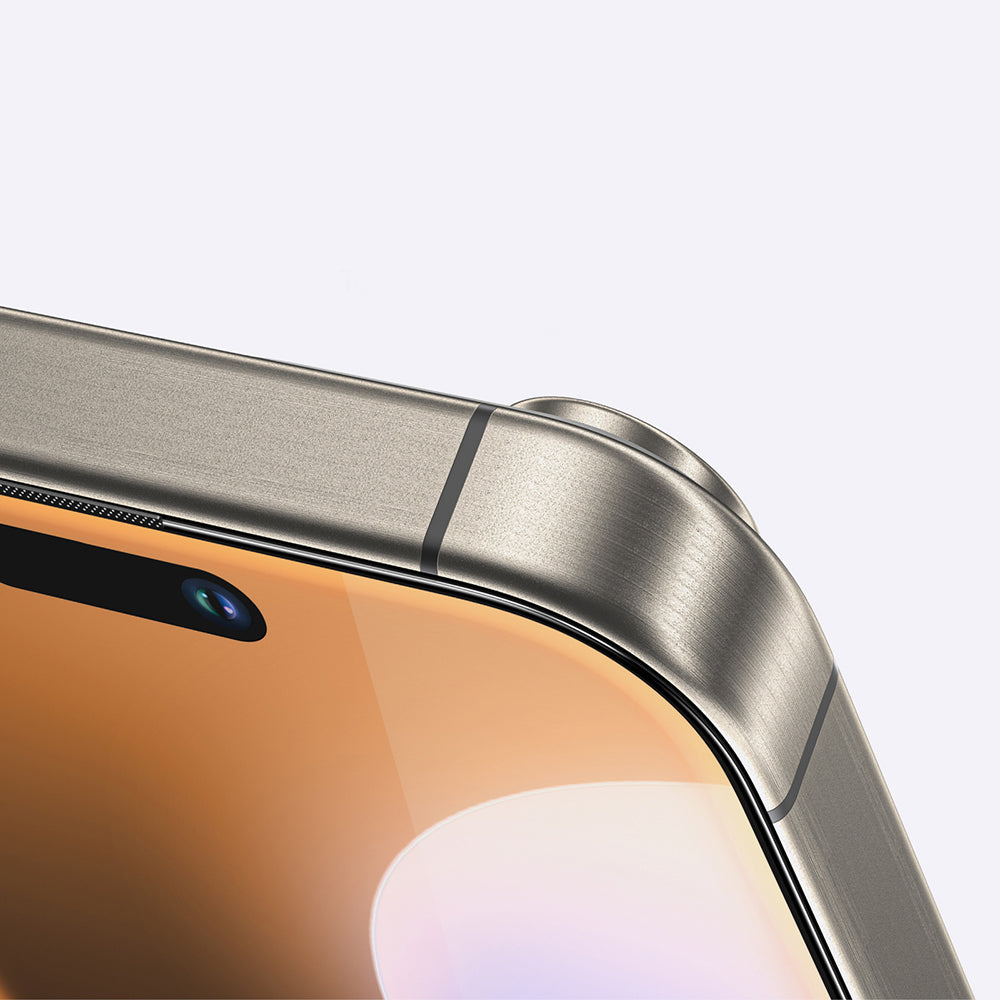 Apple iPhone 16 Amazingthing Titan Max Parmak İzi Bırakmayan Temperli Cam Ekran Koruyucu Siyah