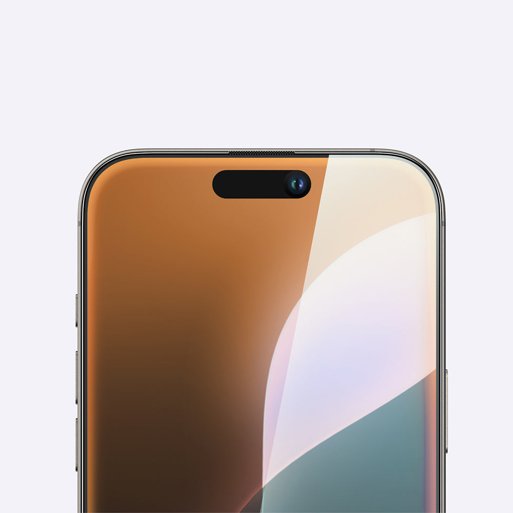 Apple iPhone 16 Amazingthing Titan Max Parmak İzi Bırakmayan Temperli Cam Ekran Koruyucu Siyah