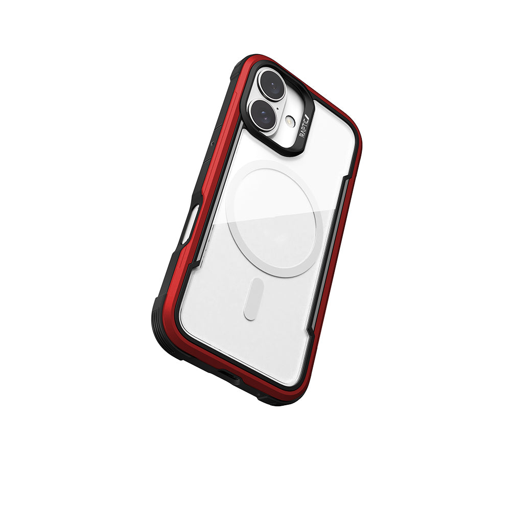 Apple iPhone 16 Kılıf M-safe Şarj Özellikli Airbagli Raptic Shield Serisi Şeffaf Arka Yüzey Kapak Colorful