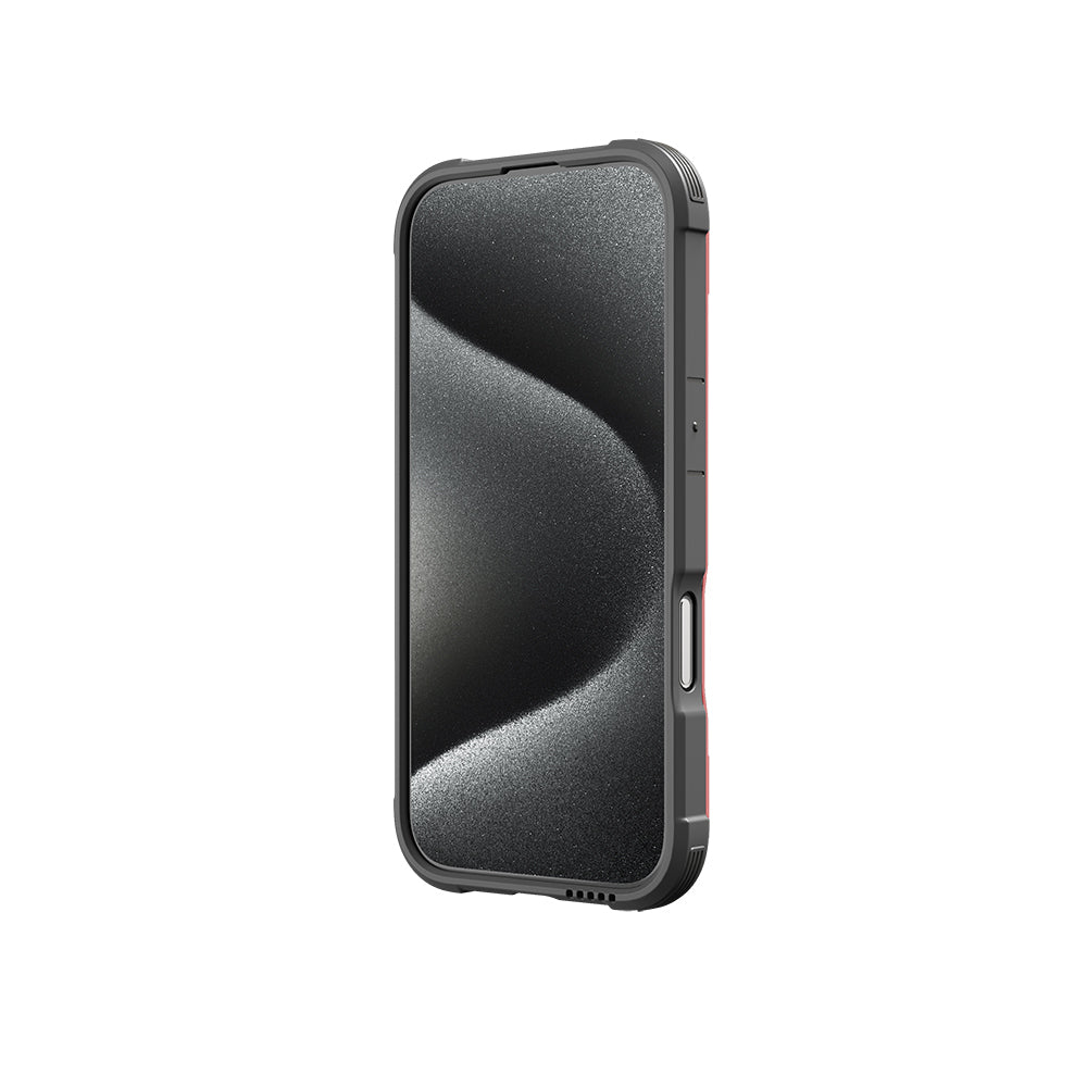 Apple iPhone 16 Kılıf M-safe Şarj Özellikli Airbagli Raptic Shield Serisi Şeffaf Arka Yüzey Kapak Colorful