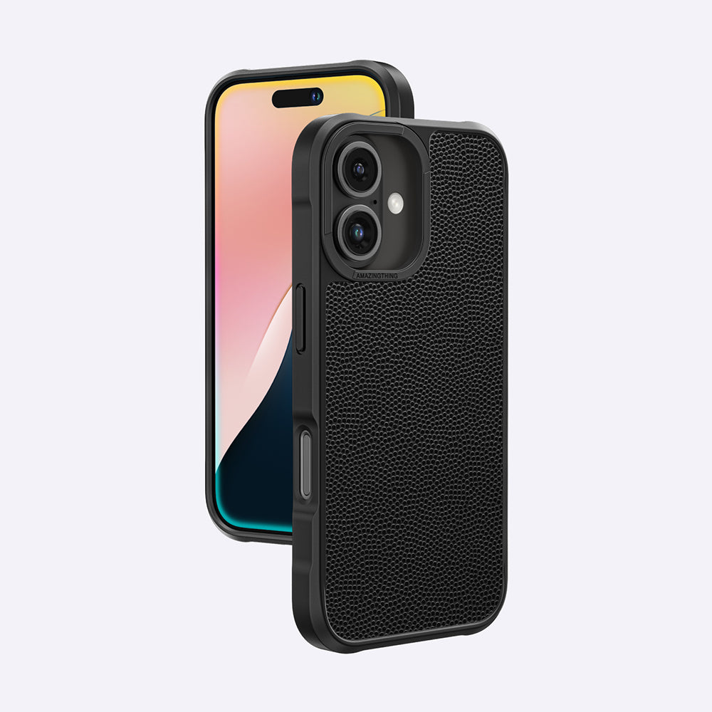 Apple iPhone 16 Kılıf M-safe Şarj Özellikli Amazingthing Glamour Serisi Kapak Siyah