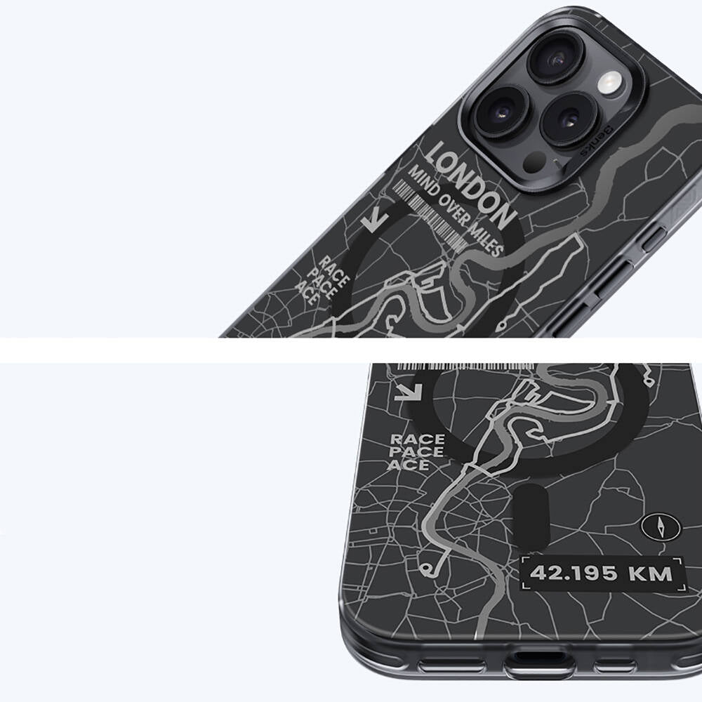 Apple iPhone 16 Kılıf M-safe Şarj Özellikli Benks City Serisi Kapak Siyah