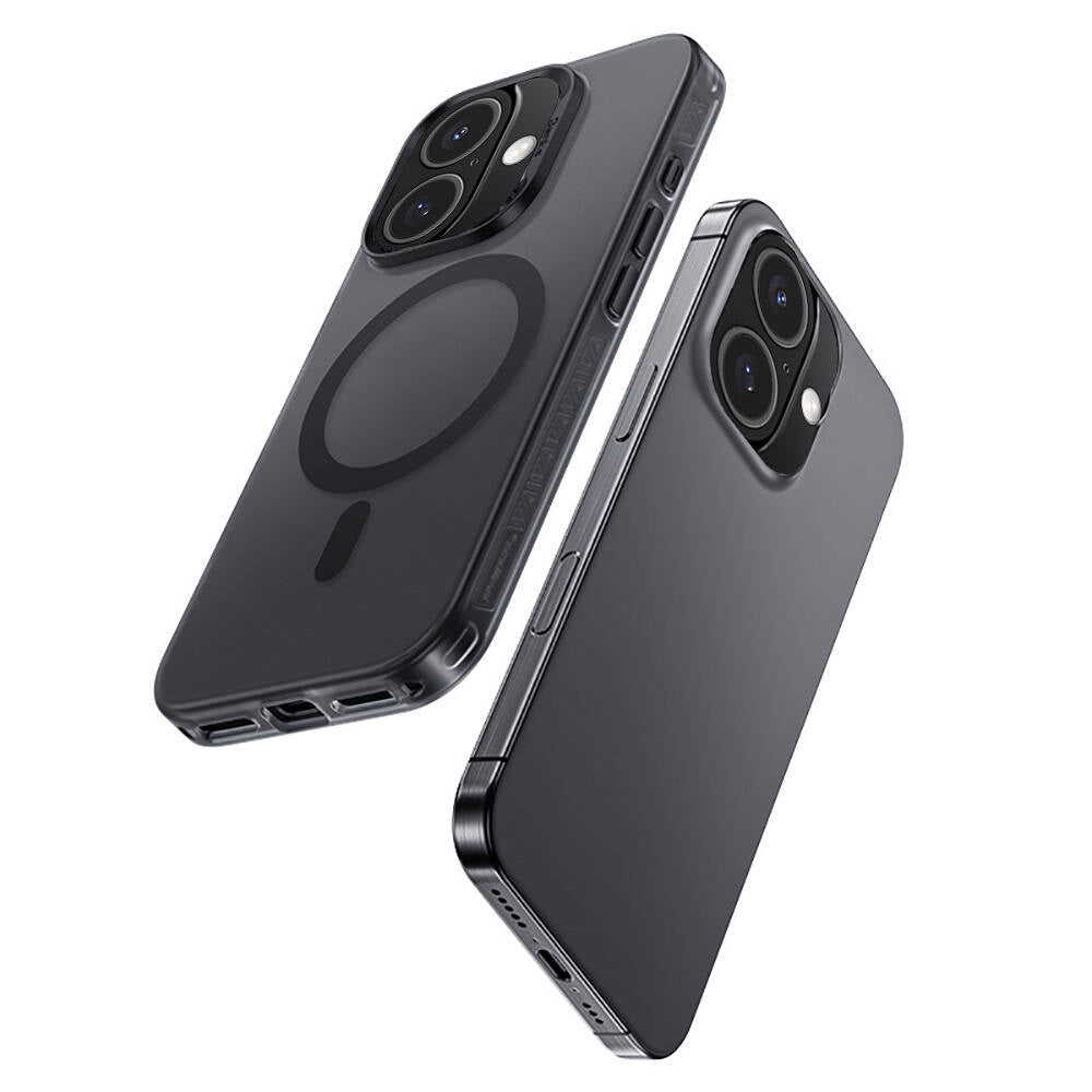 Apple iPhone 16 Kılıf M-safe Şarj Özellikli Benks Lucid Armor Kapak Gold