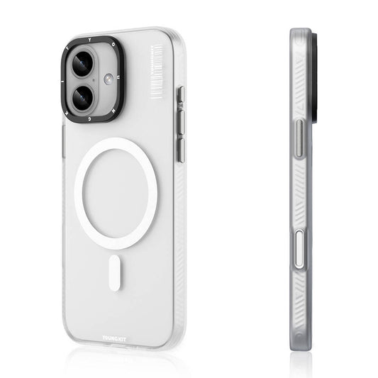 Apple iPhone 16 Kılıf M-safe Şarj Özellikli Youngkit Hidden Sand Serisi Kapak Gold