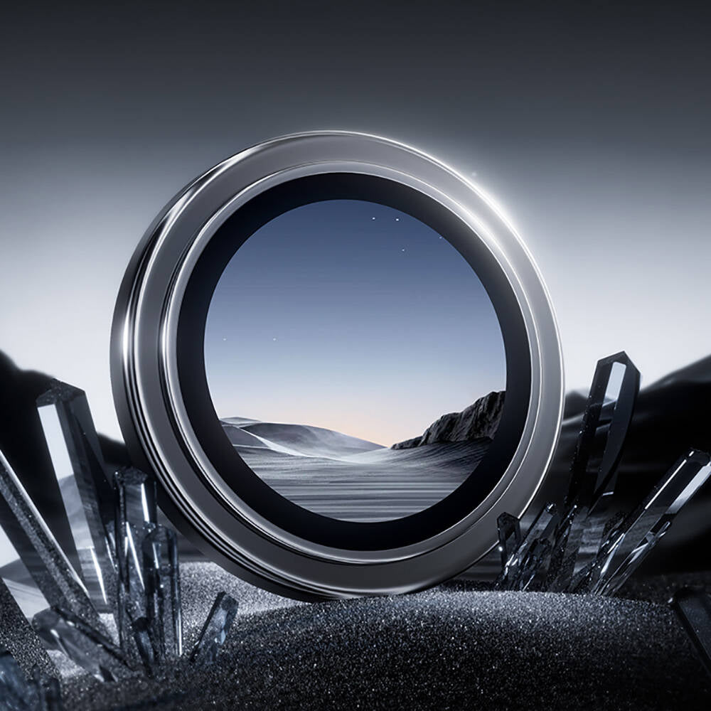 Apple iPhone 16 Plus Benks Parlama Önleyici Glass Warrior Metal Kamera Lens Koruyucu Siyah