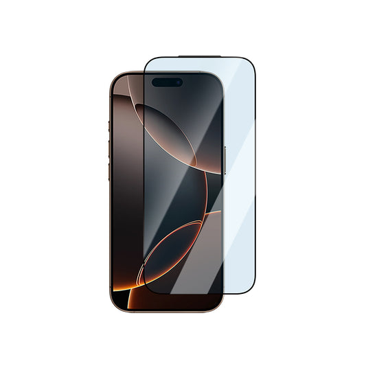 Apple iPhone 16 Plus CaseWorld Applicator Serisi 2.5D Eyesafe Mavi Işık Teknolojili 0.33mm Temperli Cam Ekran Koruyucu + Uygulama Aparatı