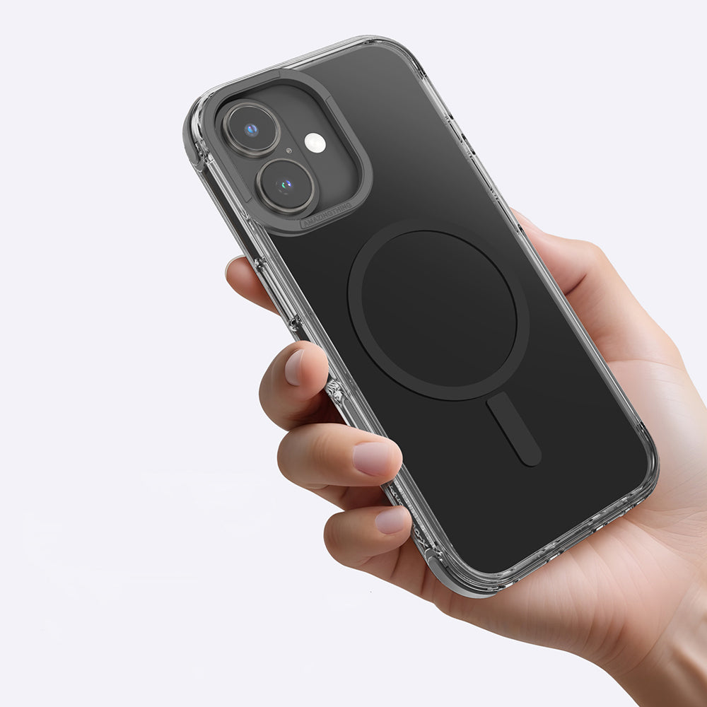 Apple iPhone 16 Plus Kılıf M-safe Şarj Özellikli Amazingthing Omni Serisi Kapak Pembe