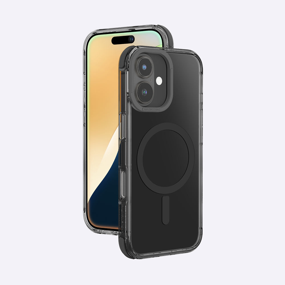 Apple iPhone 16 Plus Kılıf M-safe Şarj Özellikli Amazingthing Omni Serisi Kapak Pembe
