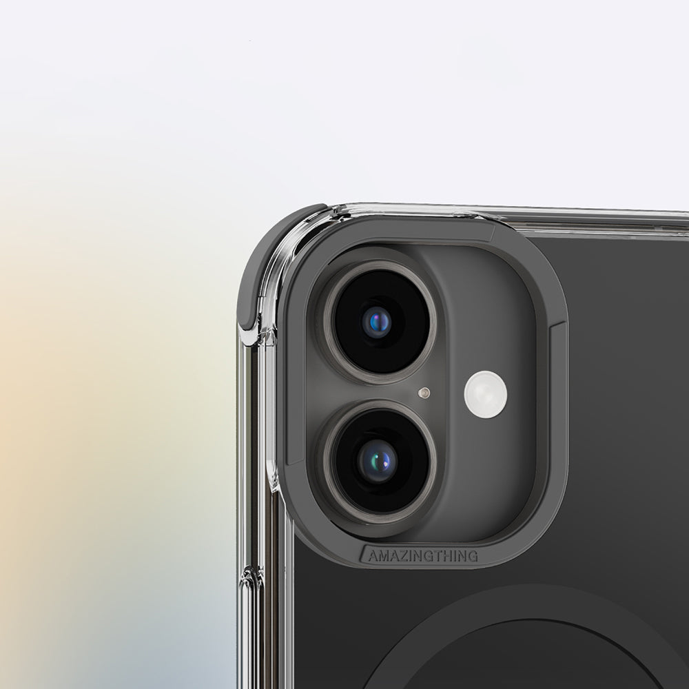Apple iPhone 16 Plus Kılıf M-safe Şarj Özellikli Amazingthing Omni Serisi Kapak Pembe
