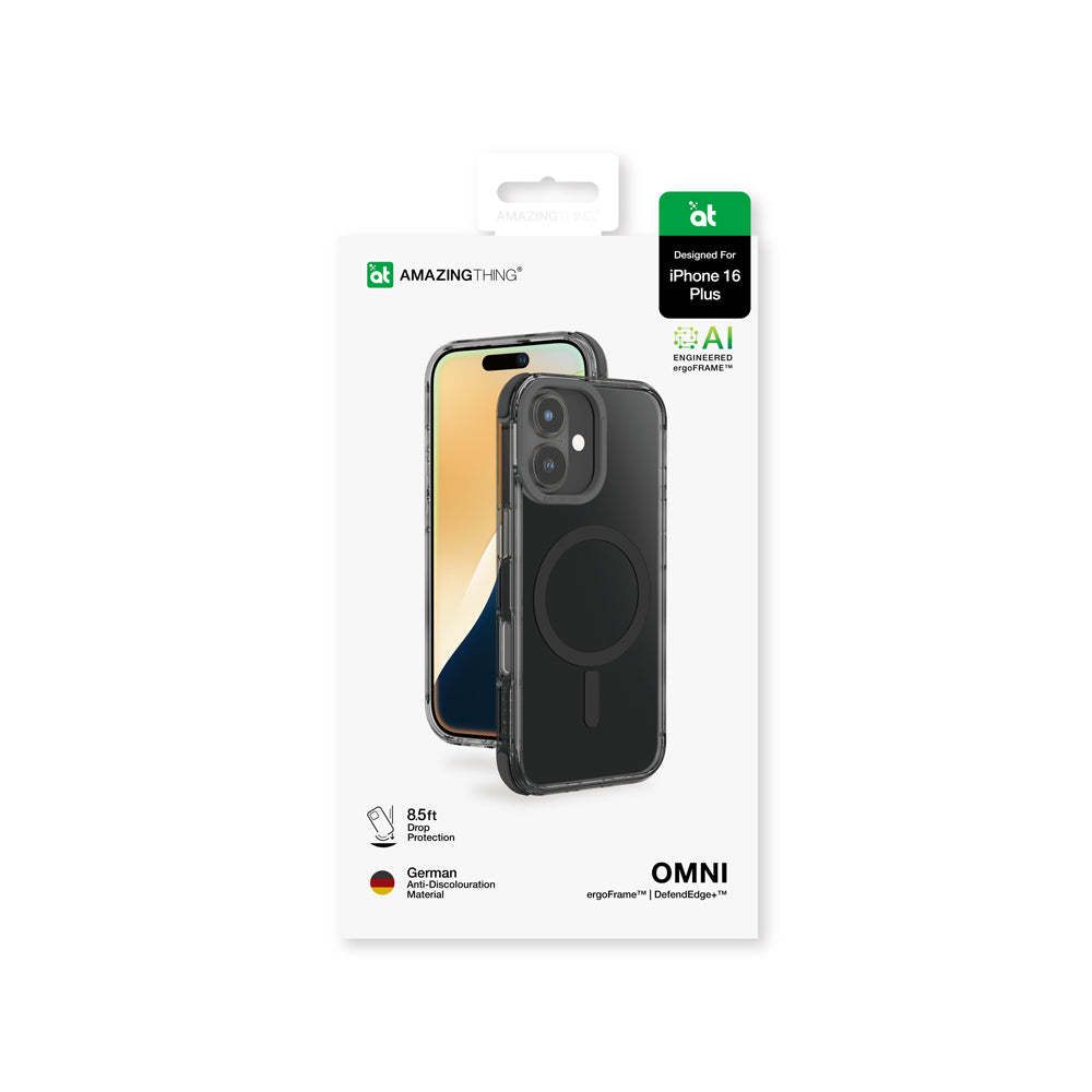 Apple iPhone 16 Plus Kılıf M-safe Şarj Özellikli Amazingthing Omni Serisi Kapak Pembe