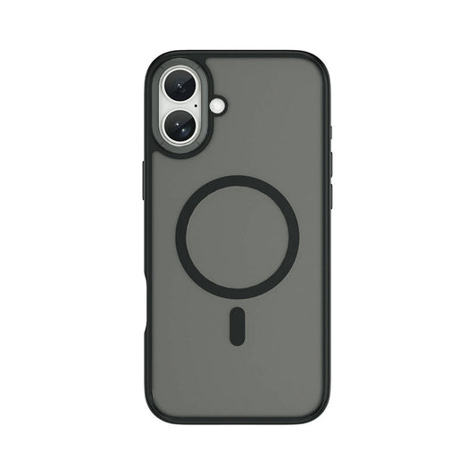 Apple iPhone 16 Plus Kılıf Wiwu FGG-012 ArmorPro Serisi M-safe Şarj Özellikli Parmak İzi Bırakmayan Kılıf Gri