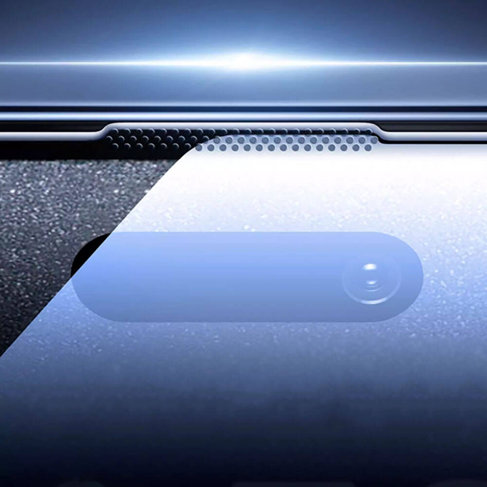 Apple iPhone 16 Plus Wiwu GT-008 Polimer Oleofobik Kaplama Şeffaf Pürüzsüz Temperli Cam Ekran Koruyucu 10'lu Paket Siyah